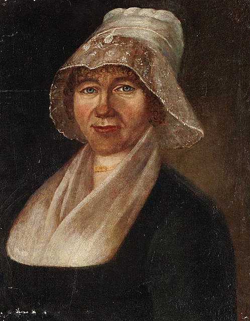 PORTRET DAMY W CZEPCU, ok. 1800