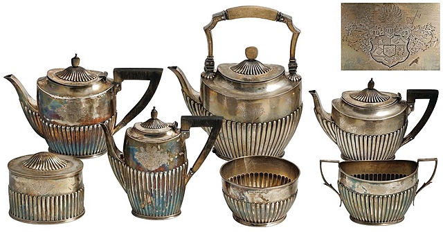 SERWIS HRABIÓW OPPERSDORF, Anglia, Sheffield, James Dixon & Sons, 1891