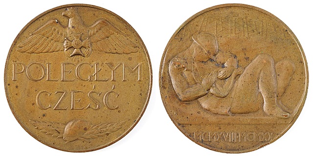 MEDAL, POLEGŁYM CZEŚĆ, Mennica Warszawska, 1924