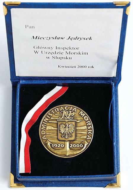 Medal, 80 LAT ADMINISTRACJI MORSKIEJ, 2000