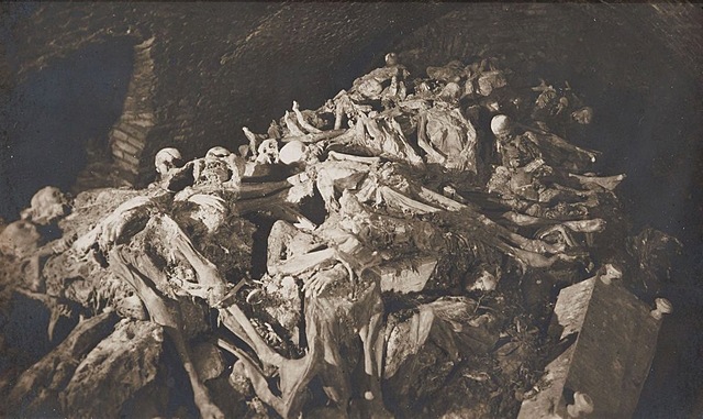 ŻOŁNIERZE NAPOLEOŃSCY W PODZIEMIACH KOŚCIOŁA ŚW. DUCHA W WILNIE, 1929