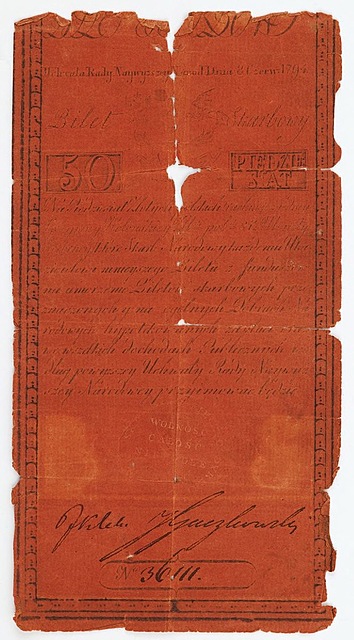 50 ZŁOTYCH, 1794, Insurekcja Kościuszkowska