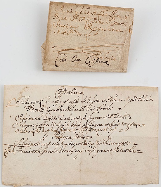 DOKUMENT, Polska, XVII / XVIII w.