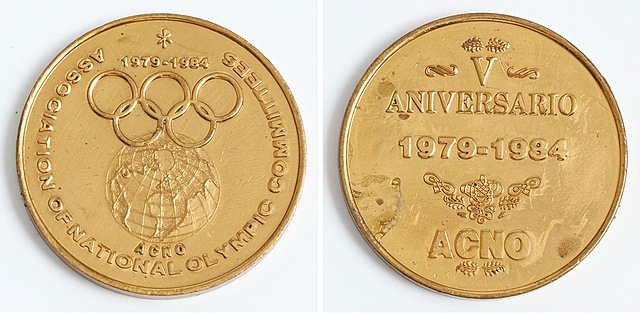 Medal, V ROCZNICA STOWARZYSZENIA NARODOWYCH KOMITETÓW OLIMPIJSKICH, 1984