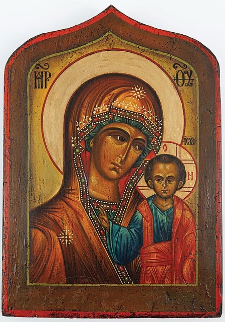 IKONA, MATKA BOŻA KAZAŃSKA, 1991