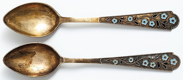 PARA ŁYŻEK, Rosja, Leningradzkie Zakłady Zegarkowo-Jubilerskie, 1965