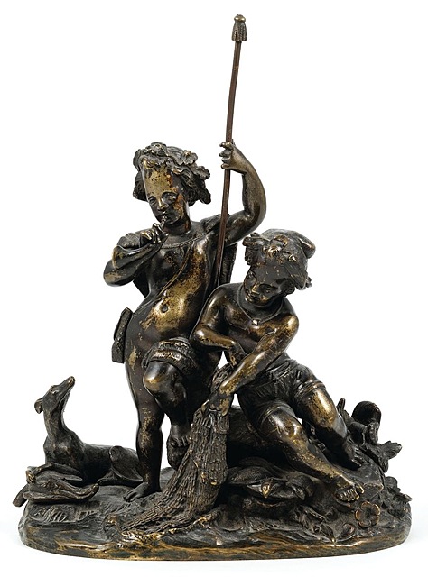 DWA PUTTA NA POLOWANIU, XIX w.