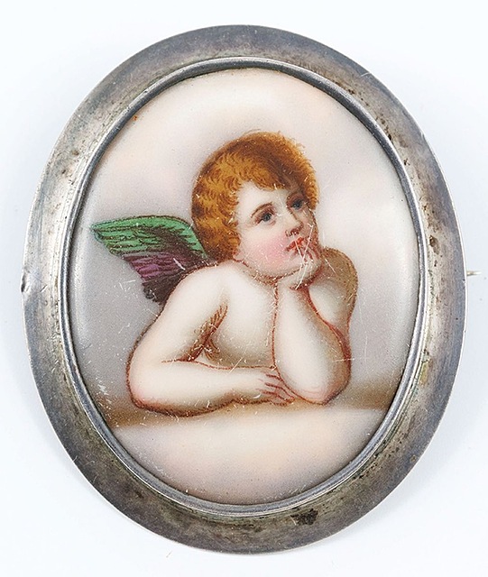 BROSZKA Z PUTTEM wg Rafaela, XIX / XX w.