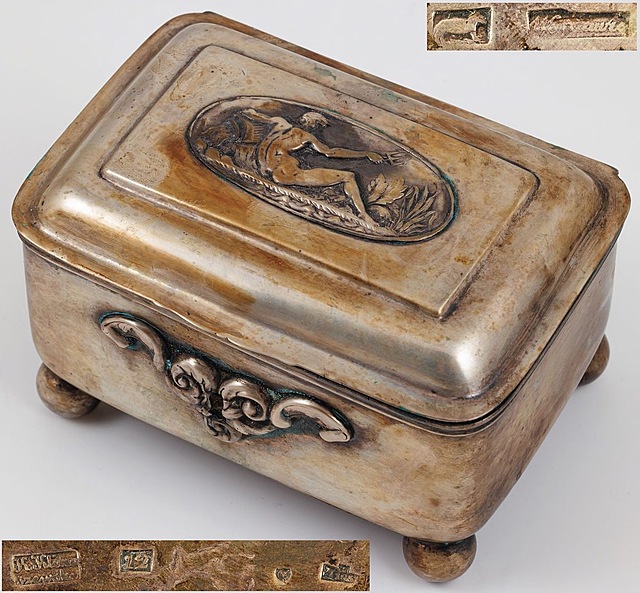 CUKIERNICA SKRZYNKOWA Z POSEJDONEM, Polska, Warszawa, Kazimierz Klimaszewski, przed 1851