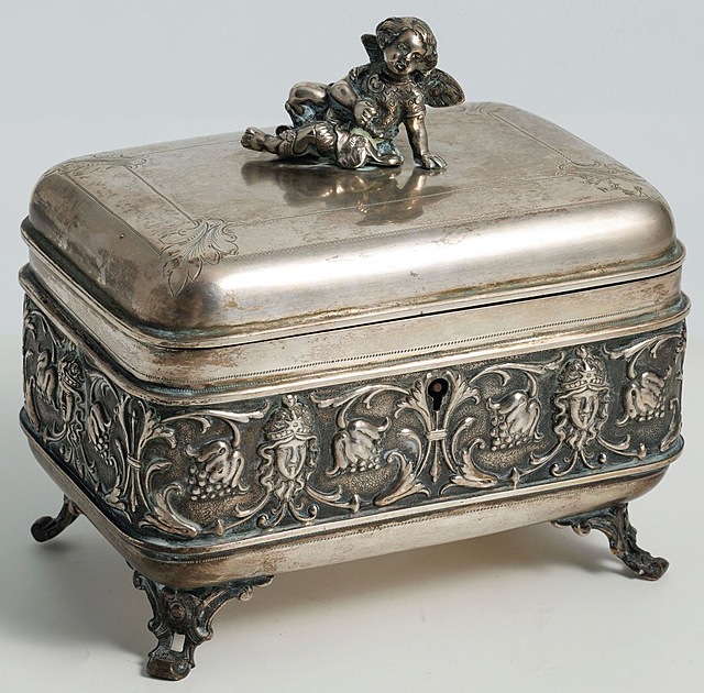 CUKIERNICA SKRZYNKOWA Z PUTTEM, Austria, Wiedeń, po 1877