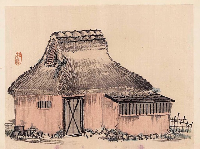 JAPOŃSKA CHATA MINKA, Kioto, 1913