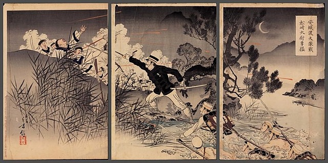 BITWA POD ASONG, 1894 (tryptyk)