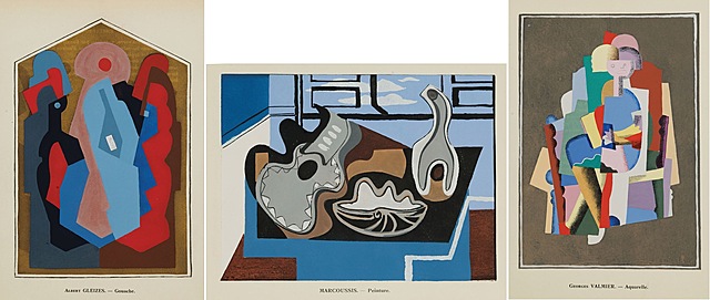 Louis MARCOUSSIS, Albert GLEIZES, Georges VALMIER