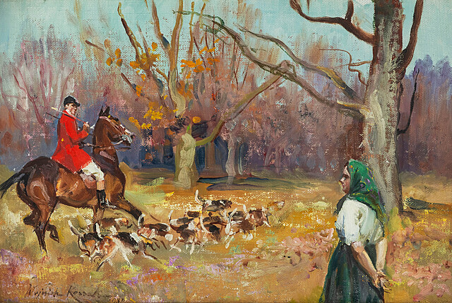 Na polowaniu par force, 1931 r.