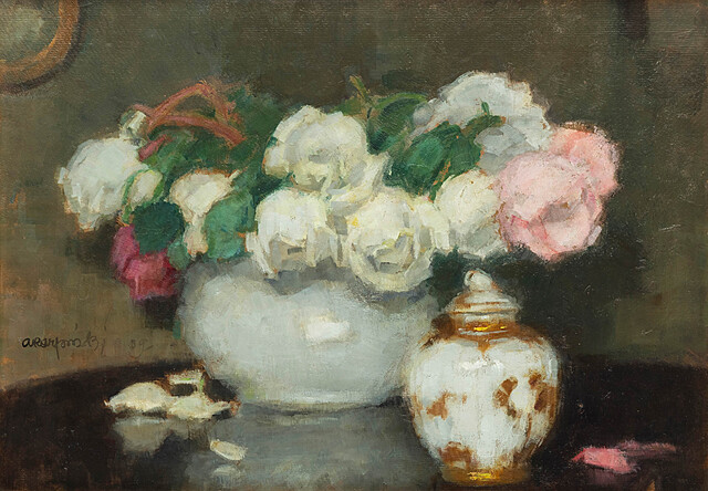 Róże białe i różowe, 1939 r.