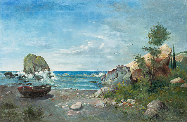 Zatoka Ałupka w Krymie, 1896 r.