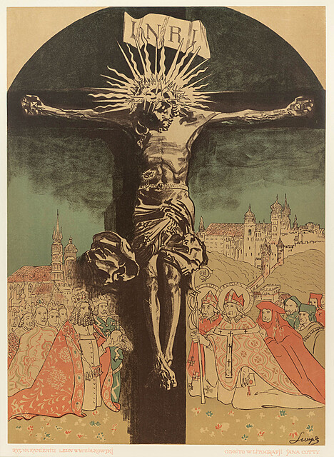 Krucyfiks Królowej Jadwigi z katedry na Wawelu, 1915 r.