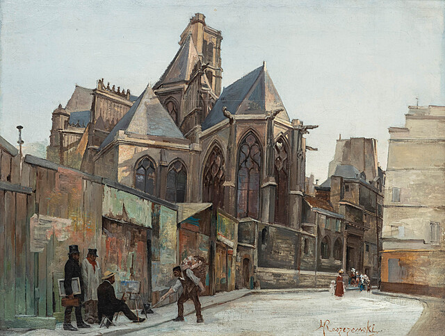 Paryż - Kościół St. Merre, k. XIX w.