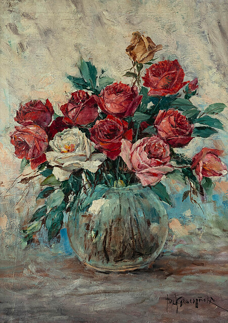 Różnokolorowe róże