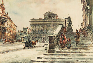 Widok na kościół Św. Krzyża