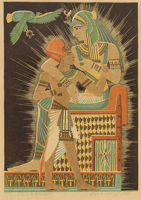 Izyda i Horus, 1930 r.