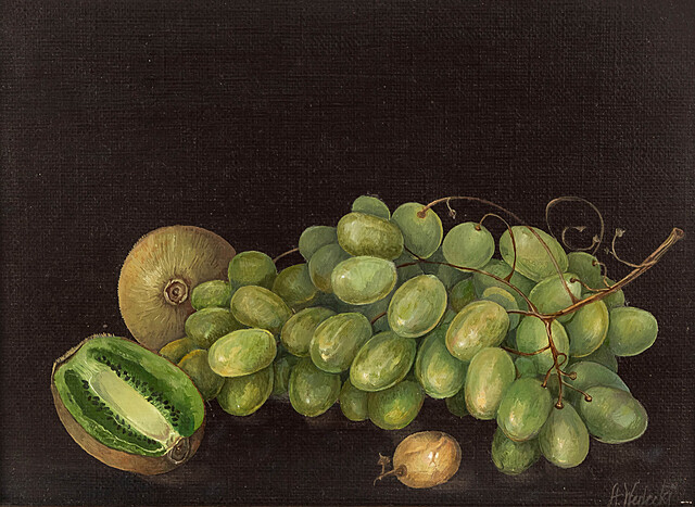 Martwa natura z winogronami