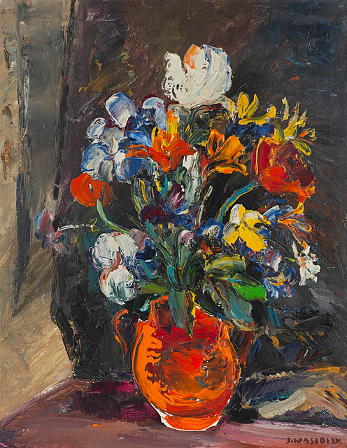 Kwiaty w wazonie, 1979 r.