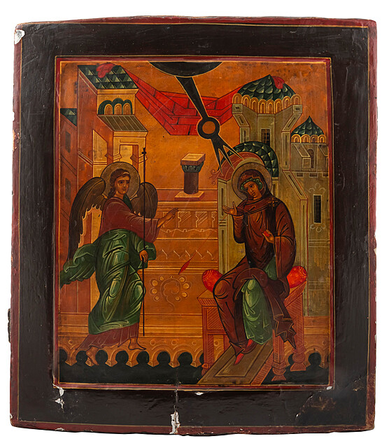 Ikona - Zwiastowanie NMP, Rosja, XIX/XX w.