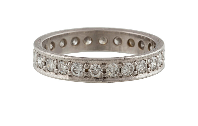 Obrączka eternity, II poł. XX w.