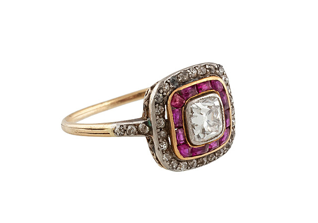 Pierścionek, l. 30-40. XX w.