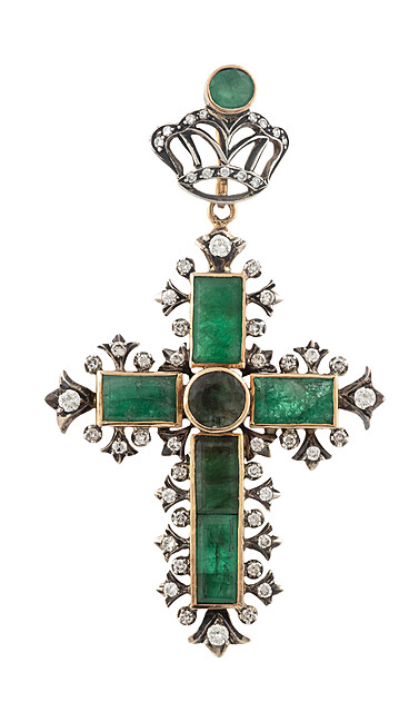 Zawieszka w formie krzyża, II poł. XX w.