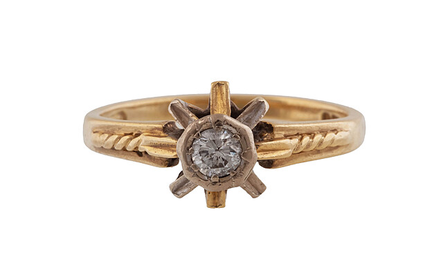 Pierścionek, Anglia, poł. XX w.