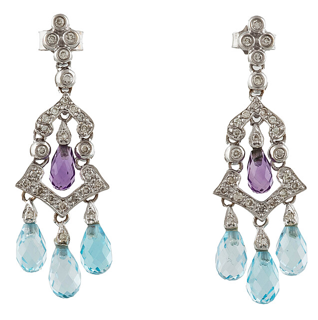 Kolczyki wiszące, II poł. XX w.