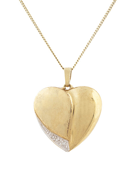 Łańcuszek z wisiorem w formie serca, współczesny