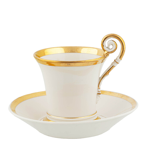 Filiżanka w stylu empirowym, Nymphenburg, k. XIX w.