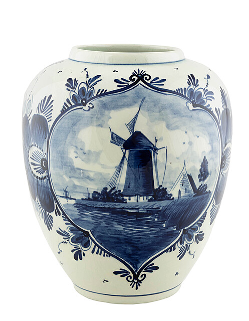 Wazon fajansowy, Delft, poł. XX w.