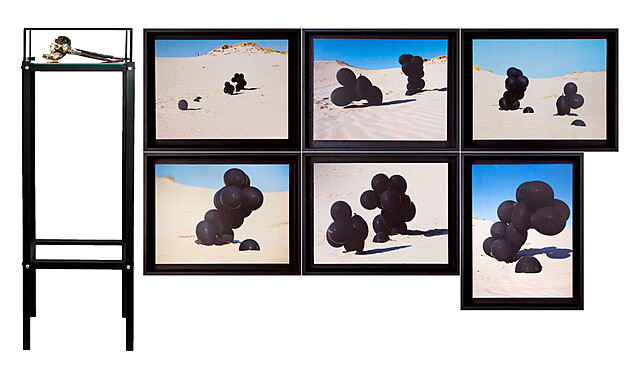 z cyklu: „Unnatural” zestaw 6 fotografii (unikat, ed. AP) w komplecie z rzeźbą „Unidentified object” , 2010