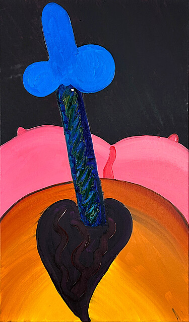 Mój excalibur, z cyklu „Miłość”, 2017