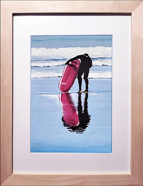 Surfer z Magentową Deską, 2021