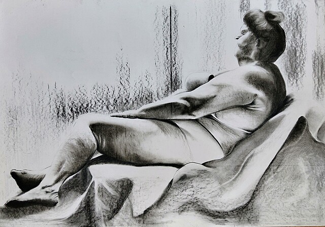 Kobieta w pozie, 2020