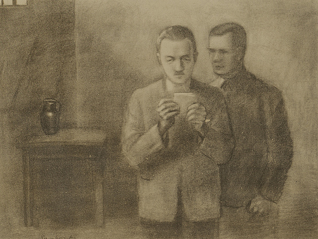 Bolesław Bierut i Marian Buczek w więzieniu w Rawiczu, 1951 r.