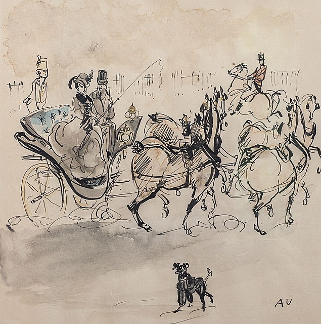 Przejażdżka, przed 1950 r.