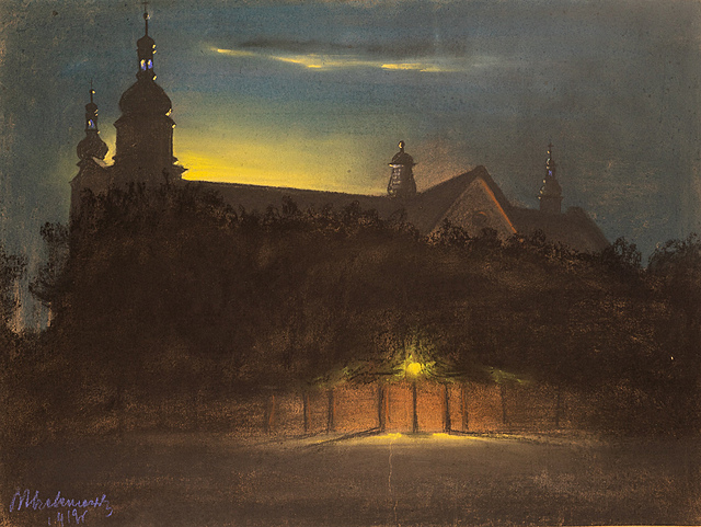 Nokturn - Kościół na Skałce w Krakowie, 1919 r.