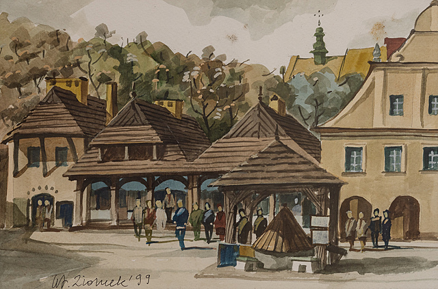 Rynek w Kazimierzu Dolnym, 1999 r.