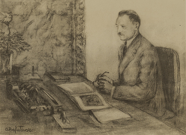 Bolesław Bierut przy pracy, 1951 r.