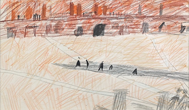 Piazza del Campo (szkic do obrazu Siena), ok. 1955