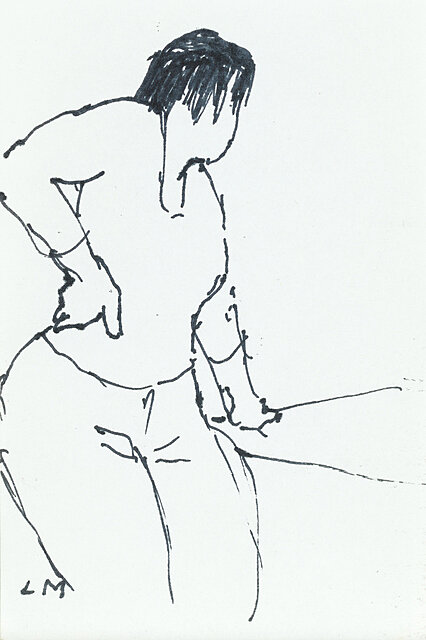 Portret kobiety stojącej