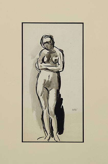 Akt stojącej modelki, 1913