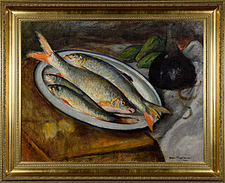 Martwa natura z rybami i warzywami, 1924