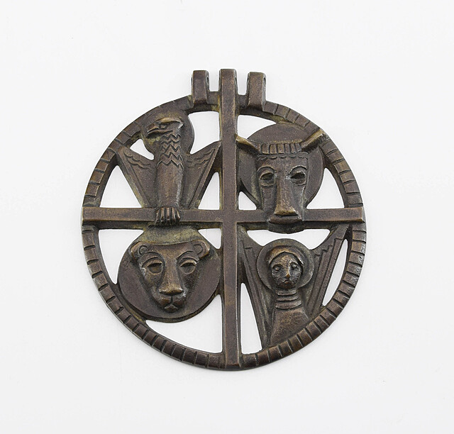 Medal z symbolami Czterech Ewangelistów